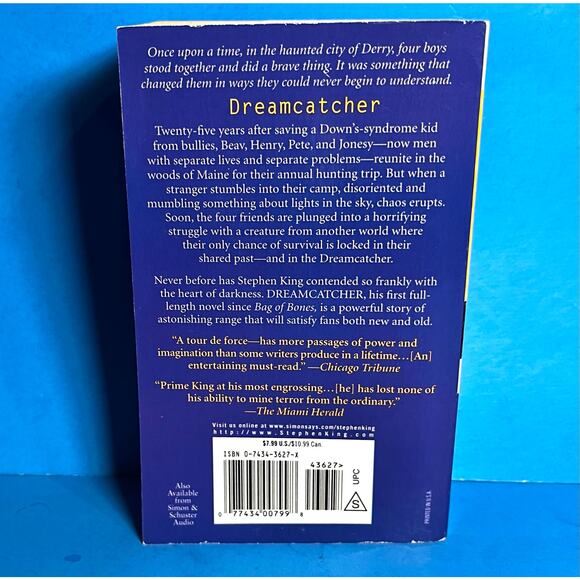 Stephen King – Dreamcatcher (2001 Pocket Books First Paperback Printing) - Picture 2 of 7
